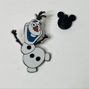 Disney Olaf Pin with White and Black Accents